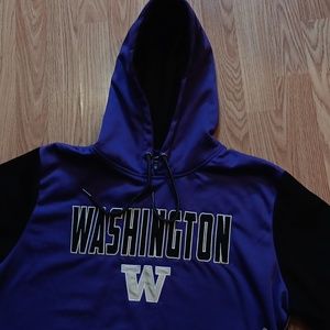 Mens Pullover UW Washington Huskies Purple Hoodie